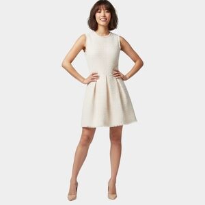 Rebecca Taylor Size S, Cream Textured Mini Dress